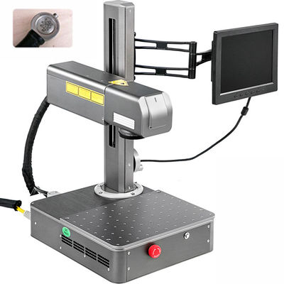 20 Watt 60khz Plastic Fiber Laser Marking Machine With Computer