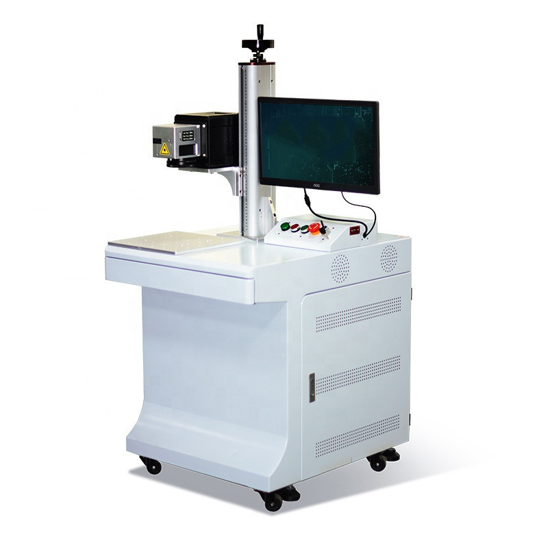 Metal Marking Fiber 3D Laser Engraving Machine 50W On Curve Metal